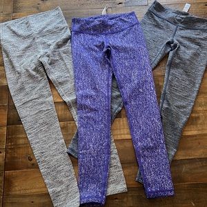 3 Pair girls size 8 Ivivva pants